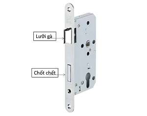 Thân khóa Hafele 911.02.153 Inox 304 màu inox mờ 3 Thân khóa Hafele 911.02.153 Inox 304 màu inox mờ