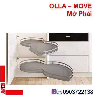 Phụ kiện tủ góc Hafele Kosmo 514.01.804 dòng Olla Move mở phải tủ rộng 900mm 2 phụ kiện tủ góc hafele kosmo 541.01.804 mở phải tủ rộng 900mm